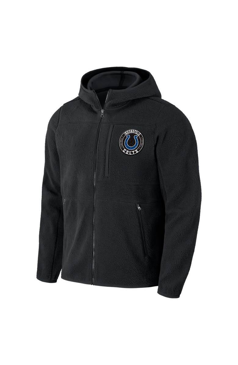 NFL X DARIUS RUCKER Men's NFL x Darius Rucker Collection by Fanatics  Black Indianapolis Colts Sherpa Full-Zip Hoodie, Alternate, color, 