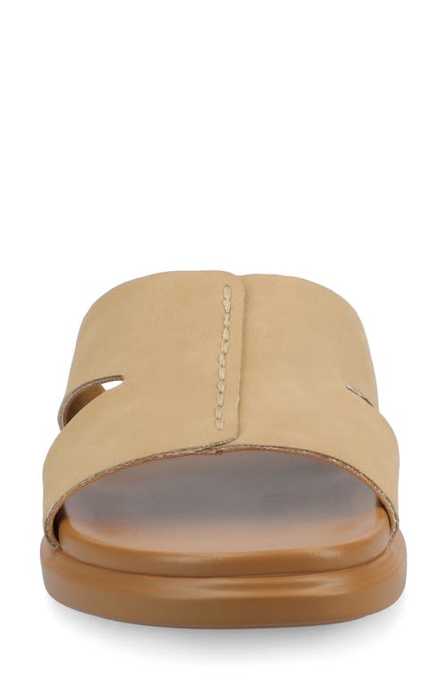 Journee Collection Misey Slide Sandal In Sand
