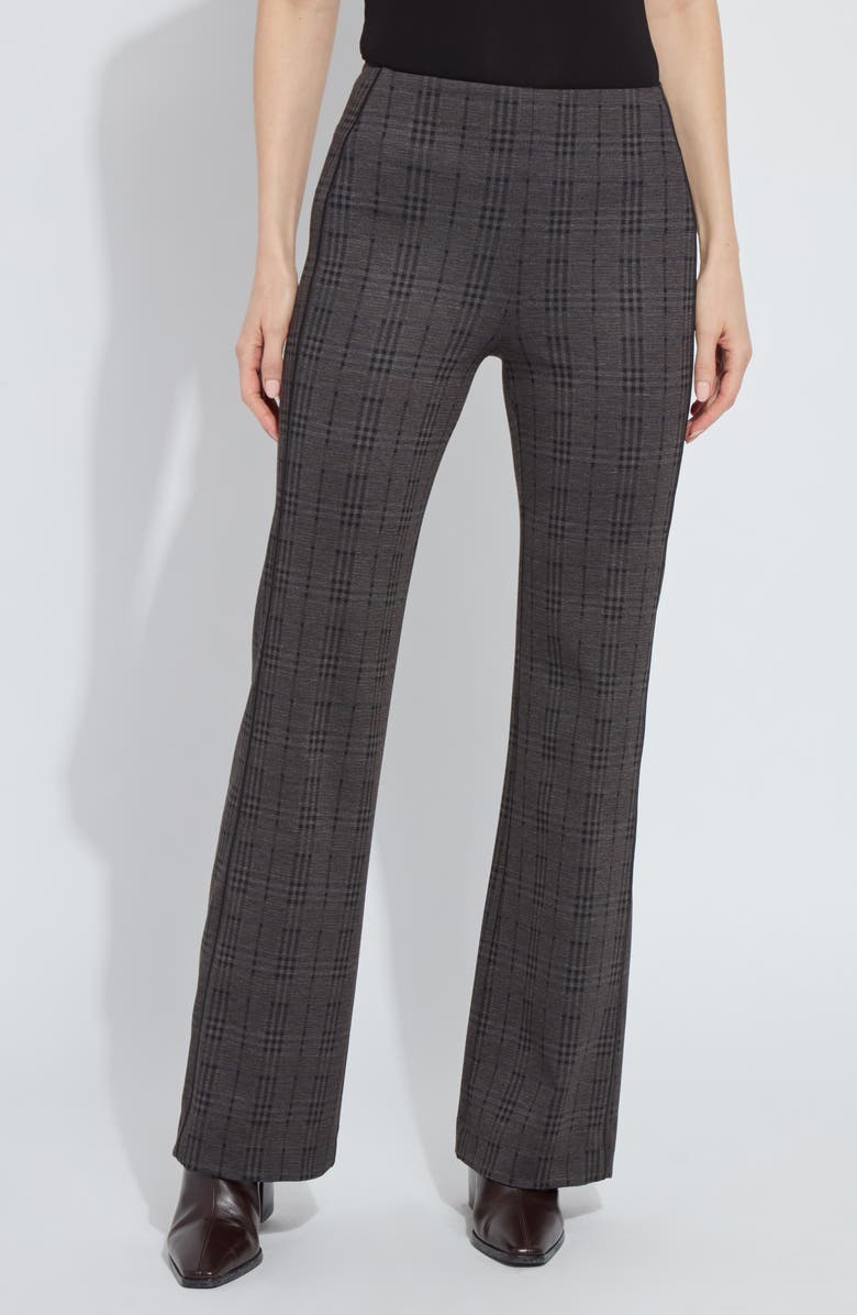 Lysse Plaid High Waist Ponte Pants, Main, color, Americano Plaid