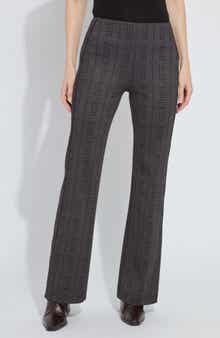 Plaid High Waist Ponte Pants