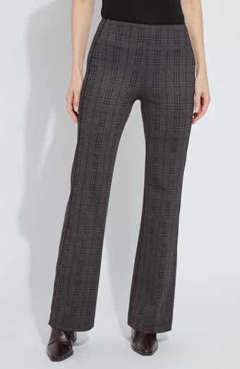 Plaid High Waist Ponte Pants