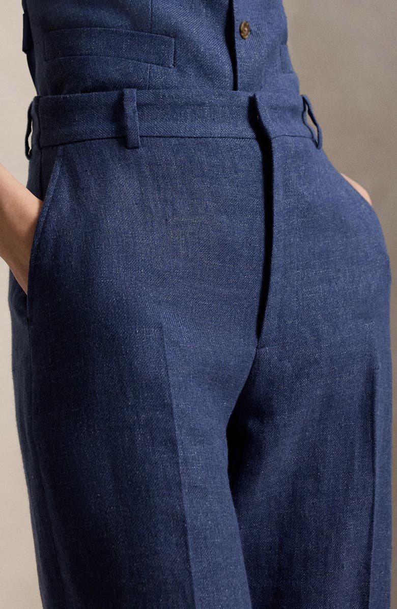Polo Ralph Lauren Beaton Linen & Cotton Pants, Alternate, color, Blue Melange