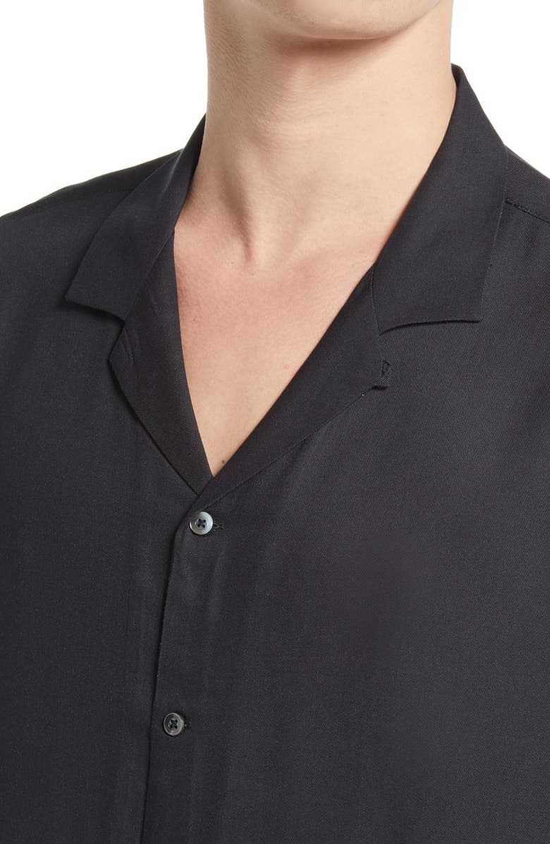 Ksubi Serpent Relaxed Fit Short Sleeve Button-Up Camp Shirt, Alternate, color, 