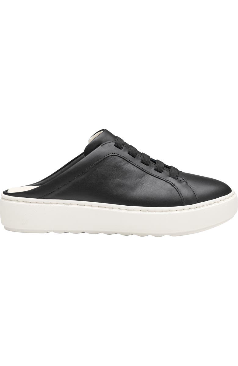 Johnston & Murphy Cammie Platform Sneaker Mule, Alternate, color, Black Nappa Leather