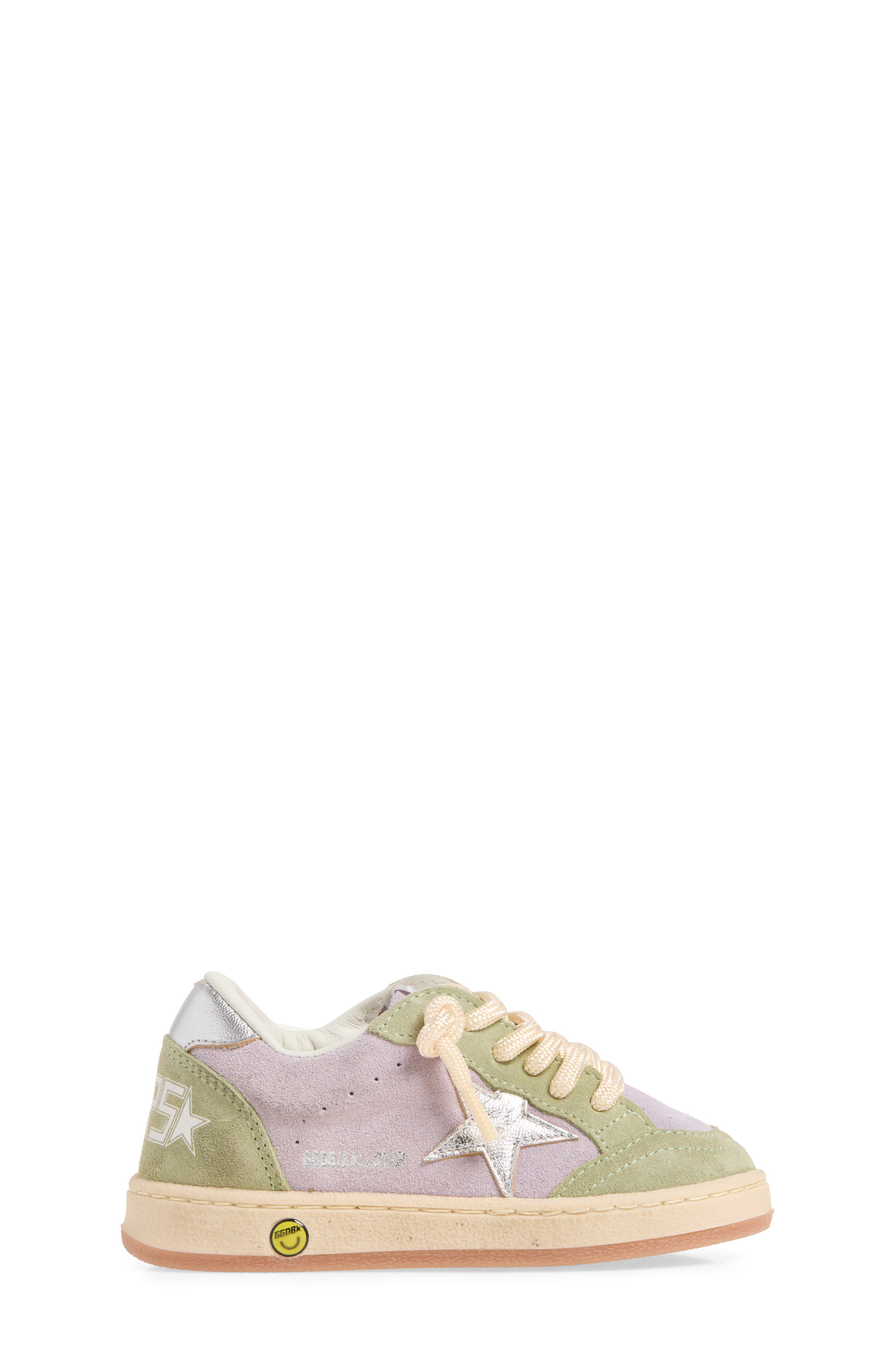Kids' Ball Star Low Top Sneaker, Alternate, color, LILAC/ LIGHT GREEN/ SILVER