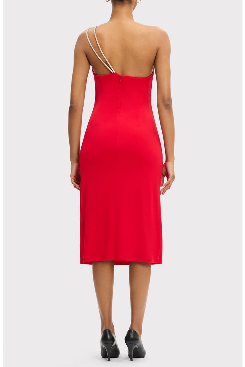 Strappy Jersey Midi Dress, Alternate, color, CARDINAL