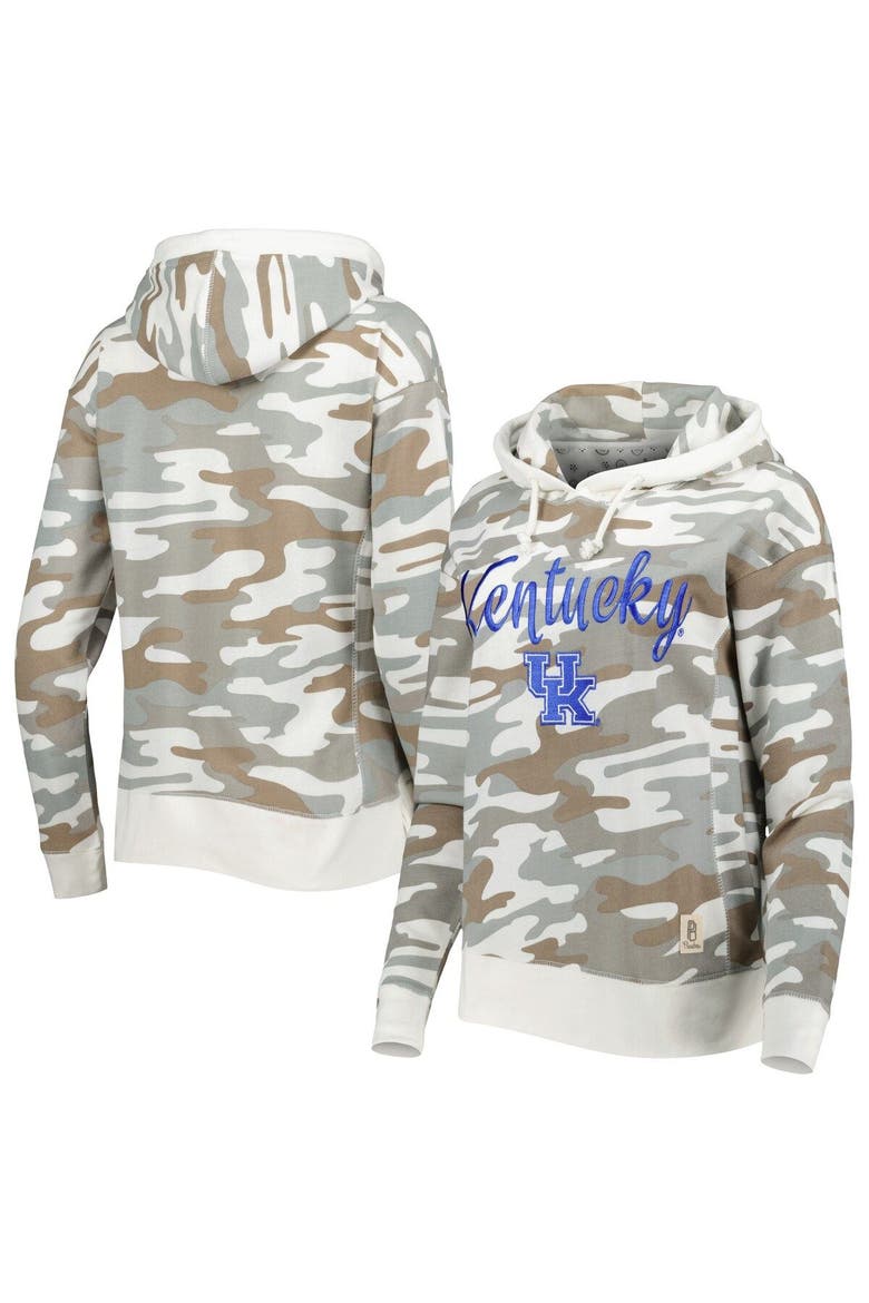 Women's Pressbox Camo Kentucky Wildcats San Pablo Pullover Hoodie, Main, color, Camo