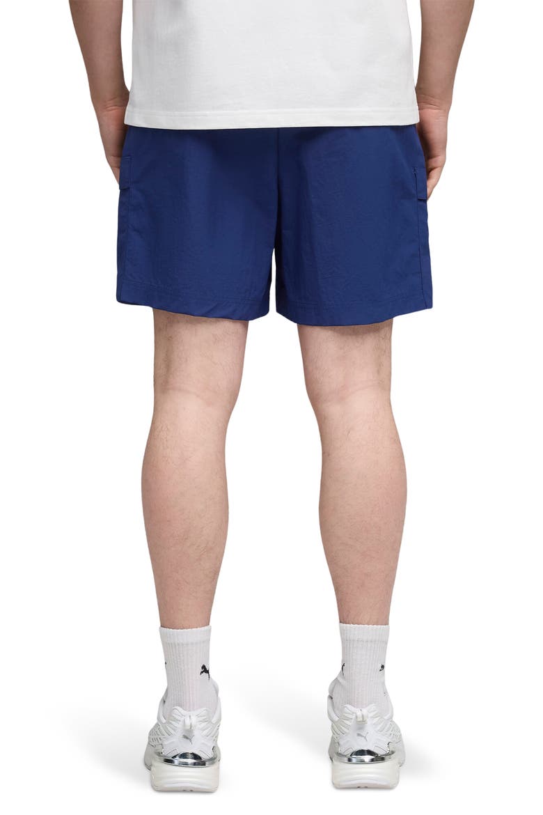 Wardrobe Essentials Relaxed Cargo Shorts, Alternate, color, BLUE JEWEL