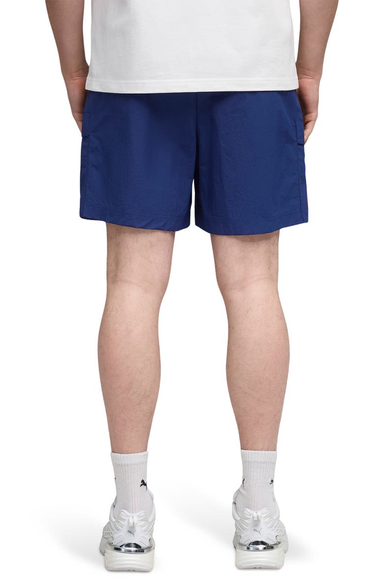 PUMA Wardrobe Essentials Relaxed Cargo Shorts, Alternate, color, Blue Jewel
