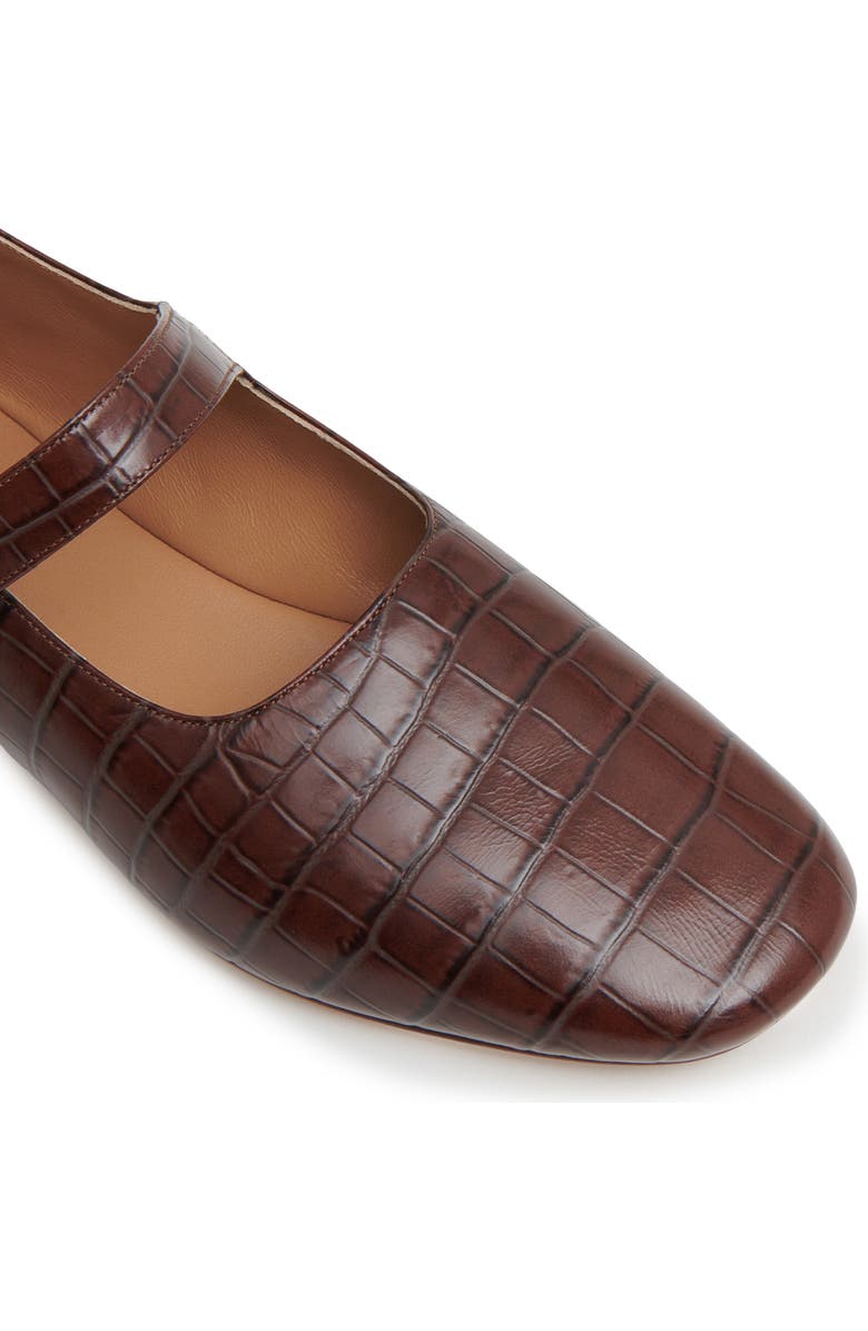 Mansur Gavriel Glove Mary Jane Flat, Alternate, color, Chocolate