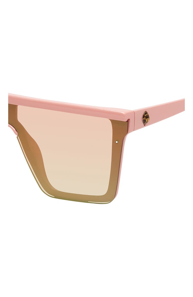 Kurt Geiger London 99mm Flat Top Sunglasses, Alternate, color, Blush/ Blush Flash