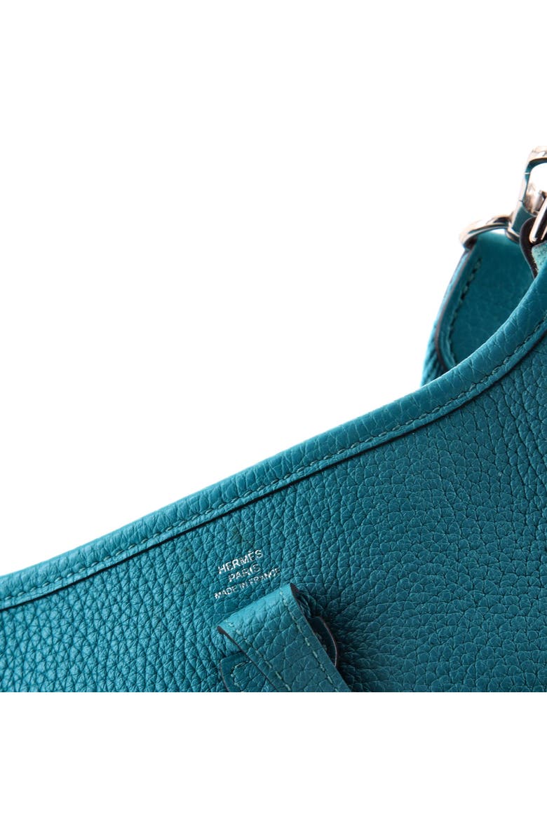 Pre-Owned Hermes Evelyne Bag Gen III Clemence TPM, Alternate, color, Bleu Paon