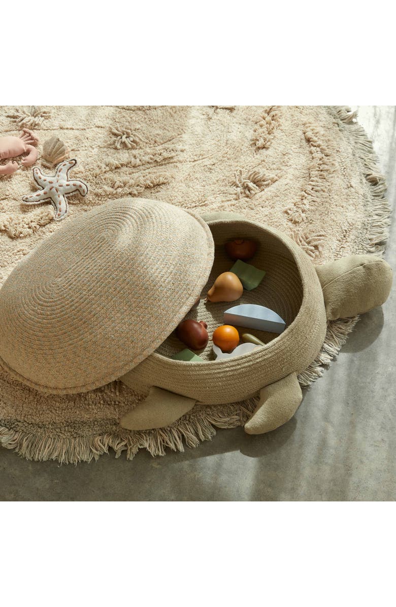 Lorena Canals Basket Mama Turtle, Alternate, color, Multicolor