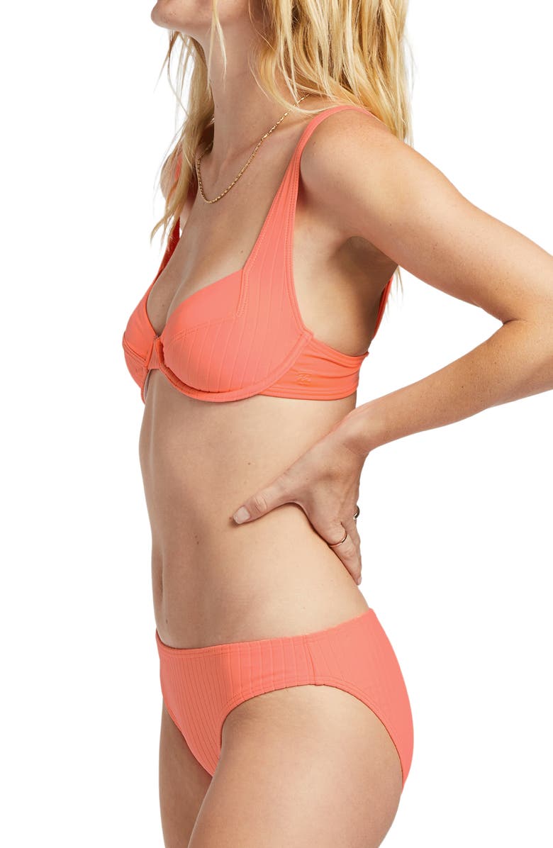 Billabong Lined Up Tyler Underwire Bikini Top, Alternate, color,