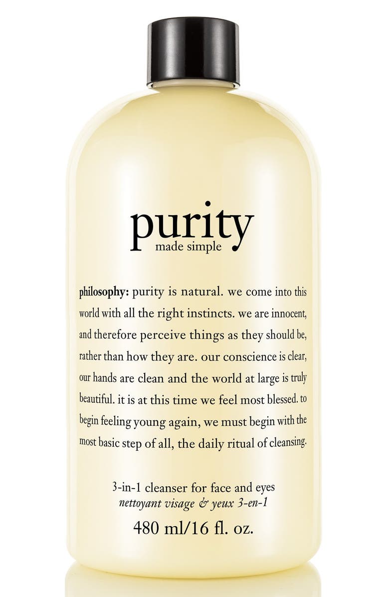 philosophy purity made simple one-step facial cleanser, Main, color,