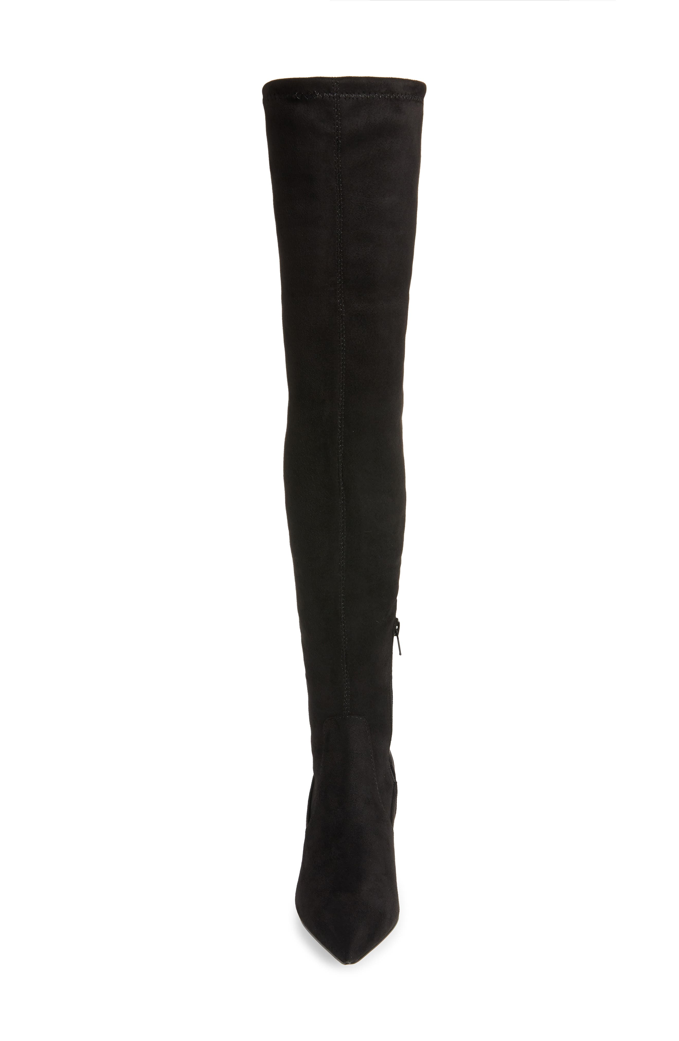 Shari Over the Knee Boot, Alternate, color, BLACK SUEDE