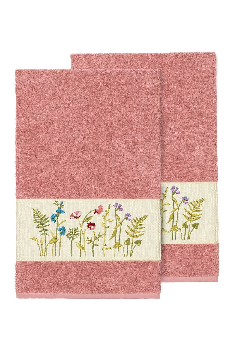 Serenity Embellished Bath Towel - Set of 2 - Tea Rose, Main, color, TEA ROSE