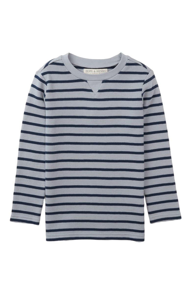 Hope & Henry Baby Boys' Thermal Long Sleeve Tee, Infant, Main, color, Grey