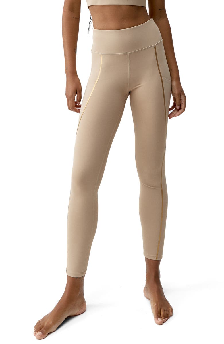 Born Living Yoga Gold 7/8 Performance High Rise Sport Legging, Main, color, Stick