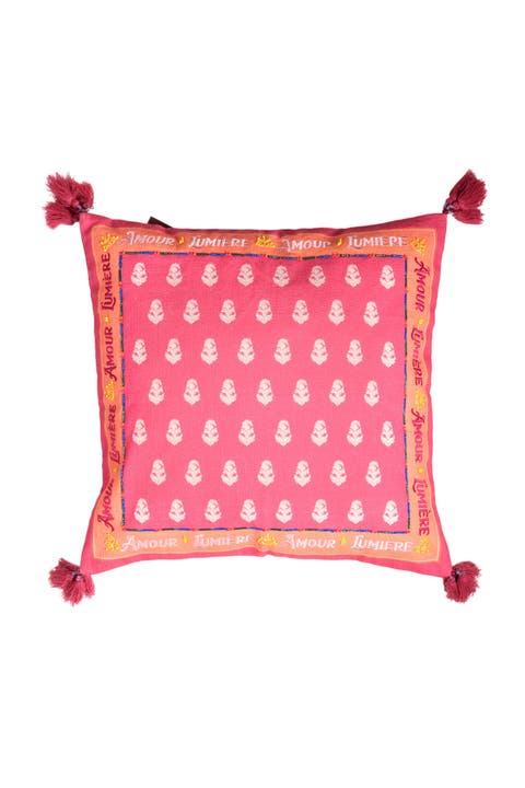 Ghuni Tasseled Embroidered 100% Cotton Home Accent Amaour