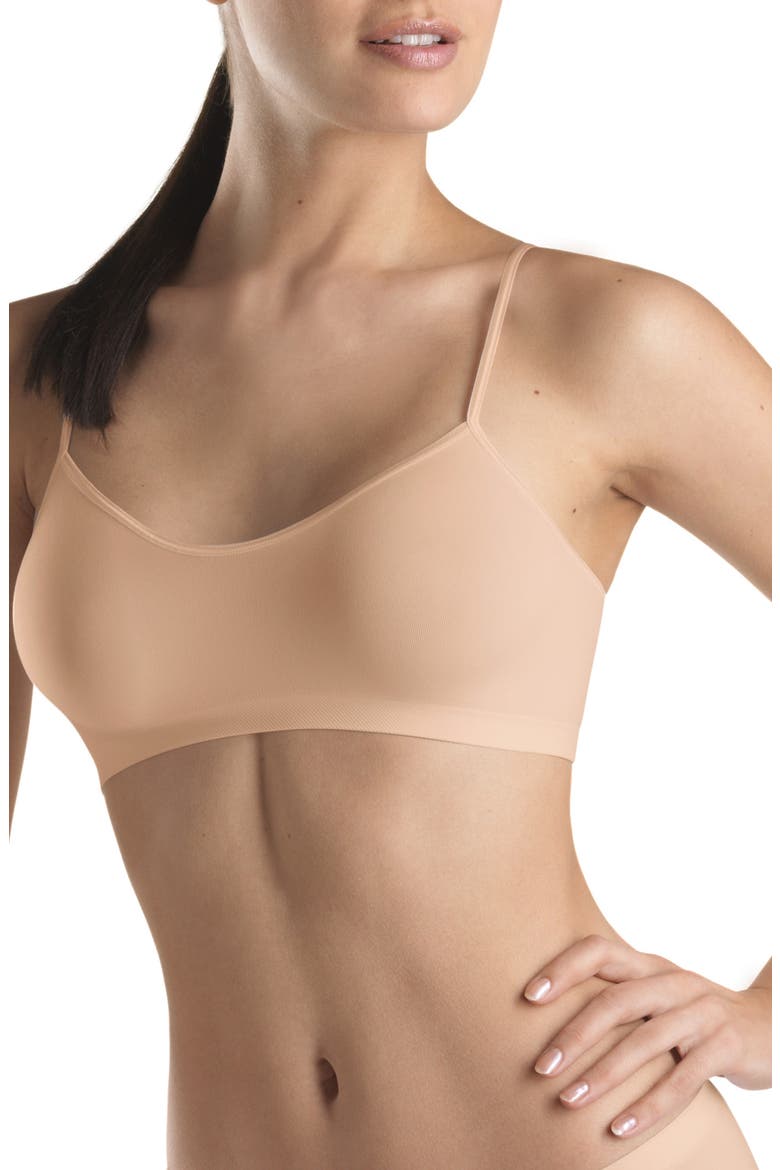 Touch Feeling Spaghetti Crop Top, Main, color, BEIGE