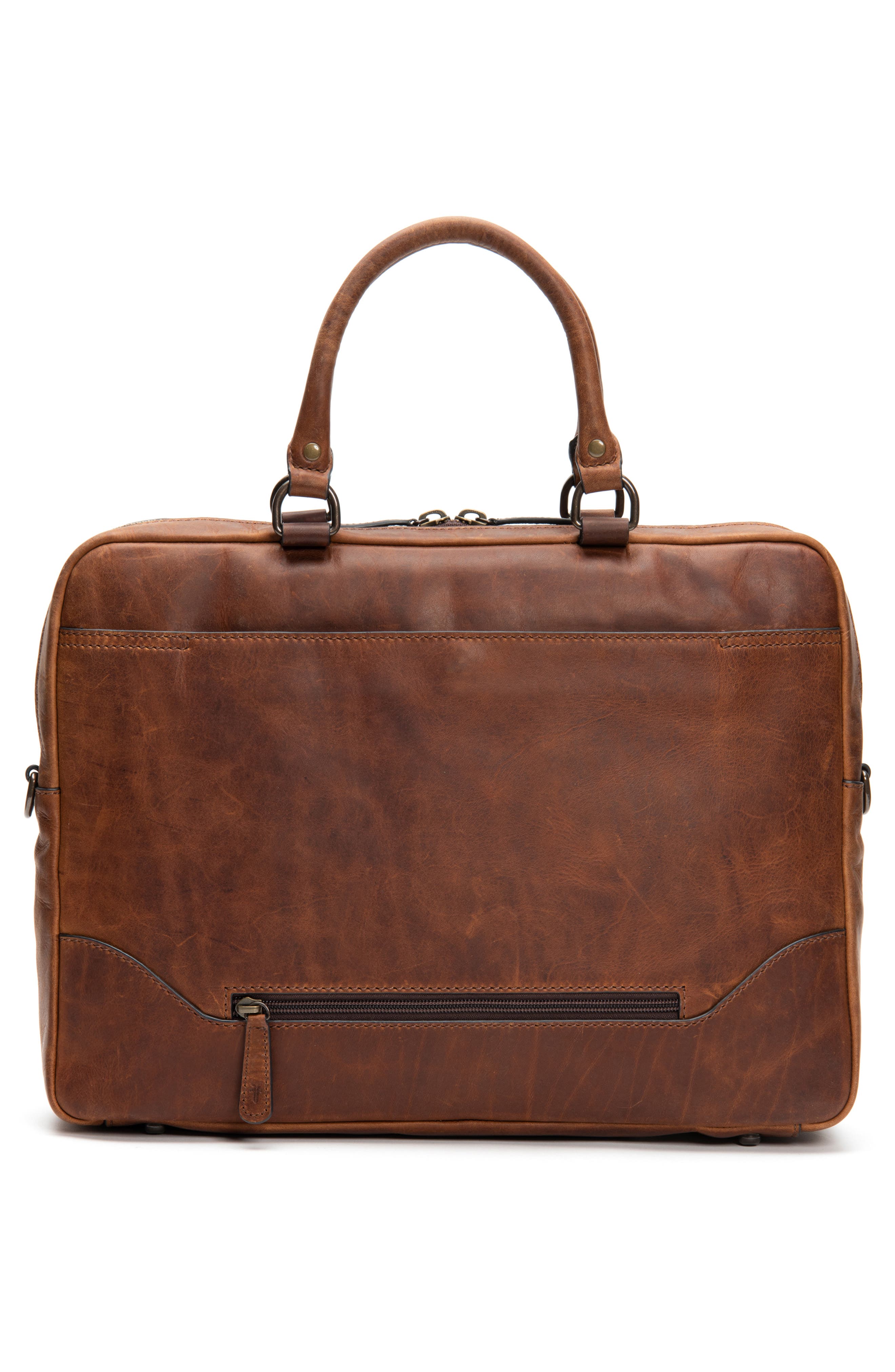 Logan Leather Briefcase, Alternate, color, COGNAC