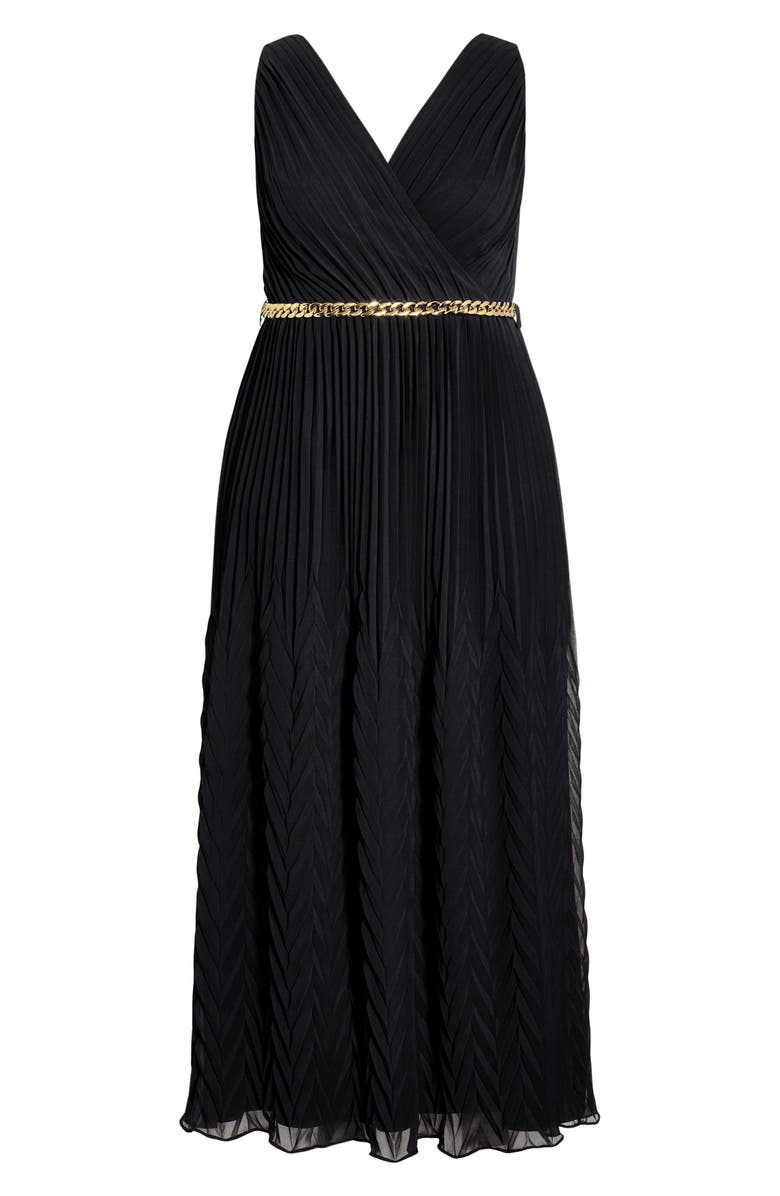 City Chic Eleanor Chain Belt Maxi Dress, Alternate, color,
