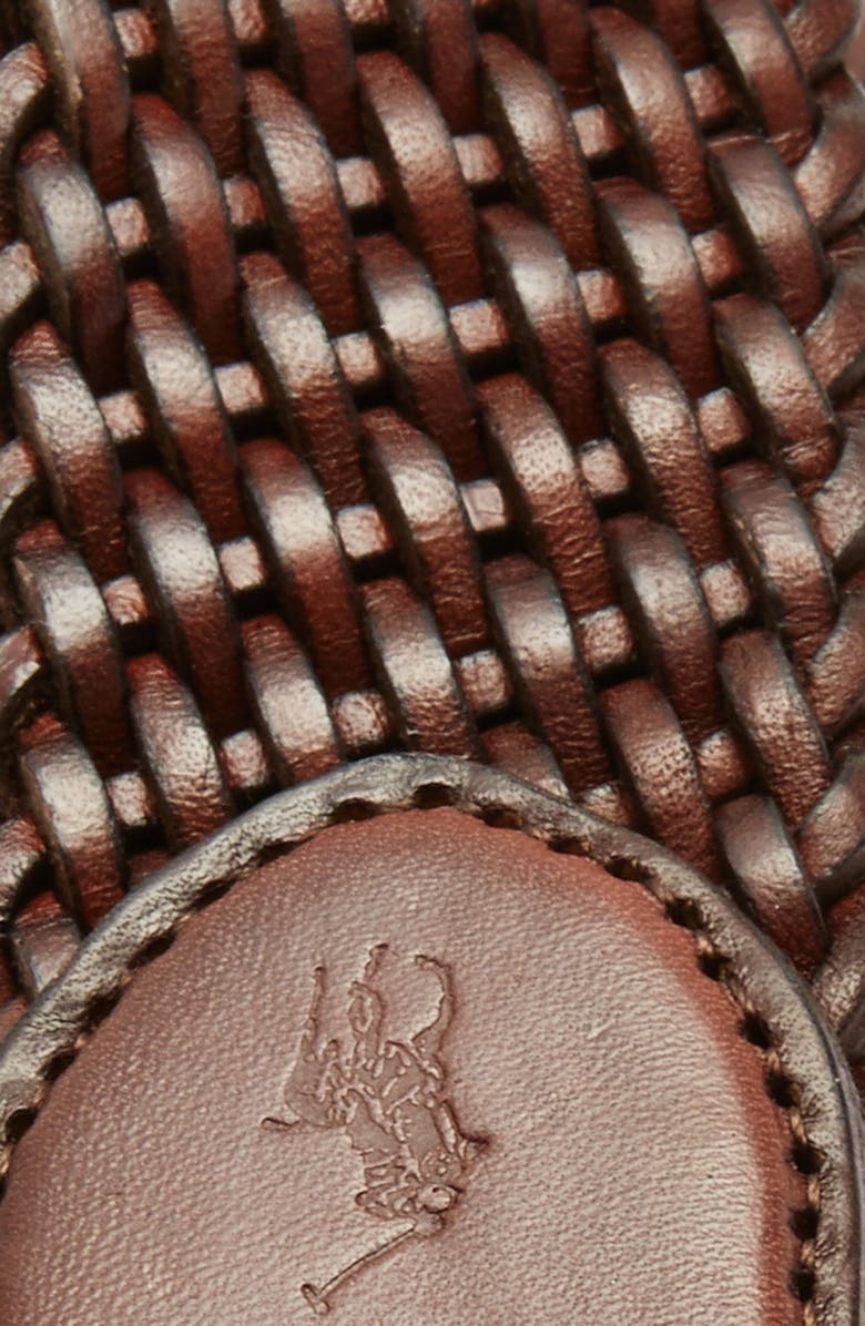Polo Ralph Lauren Braided Leather Belt, Alternate, color,