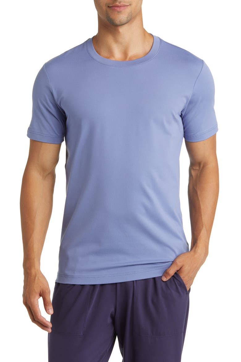 Conquer Reform Performance Crewneck T-Shirt, Main, color, INFINITY BLUE