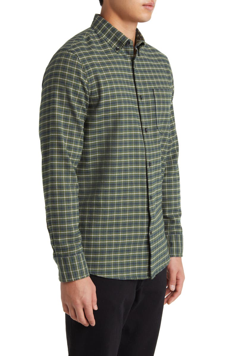 Nordstrom Tech-Smart Trim Fit Check Stretch Button-Down Shirt, Alternate, color, 