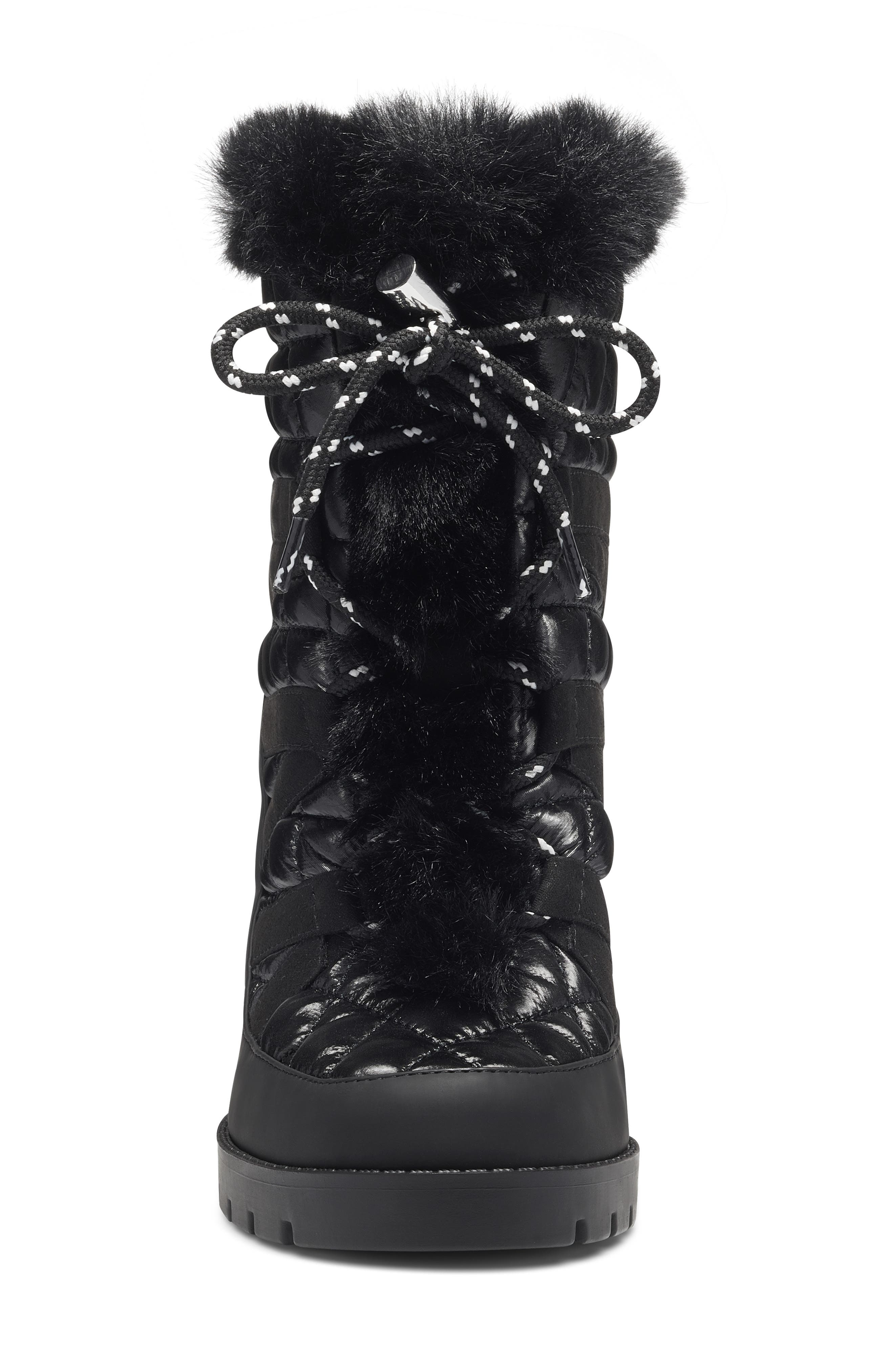 Jessica Simpson Brixel Lace-Up Boot with Faux Fur Trim, Alternate, color, 