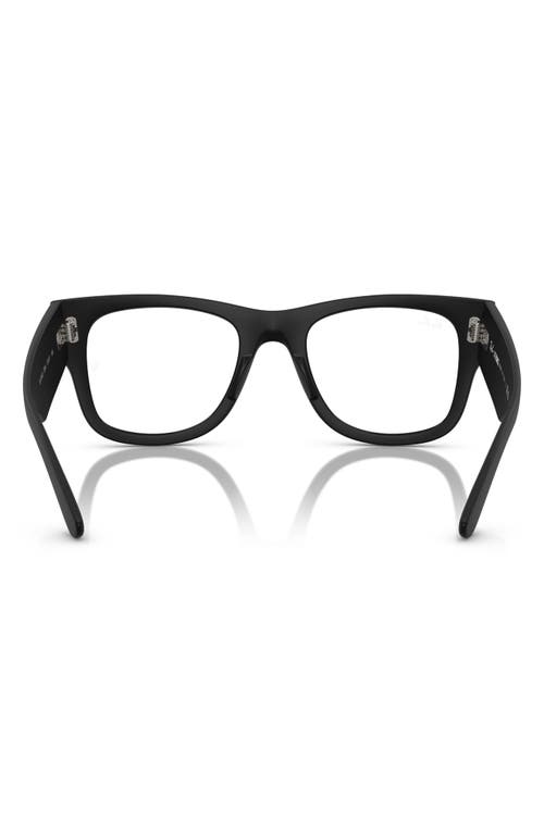 Ray Ban Ray-ban Mega Wayfarer Liteforce 50mm Rectangular Optical Glasses In Sand Black
