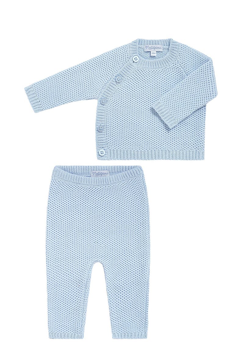 Honeycomb Knit Set - Baby, Alternate, color, Blue