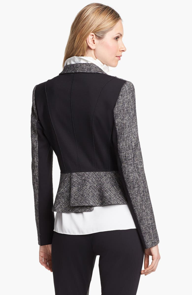 Elie Tahari 'Minka' Metallic Tweed Jacket, Alternate, color,