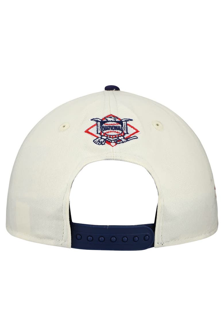 Men's New Era  Cream/Navy San Diego Padres World Series 9FORTY M-Crown A-Frame Adjustable Hat, Alternate, color, Cream