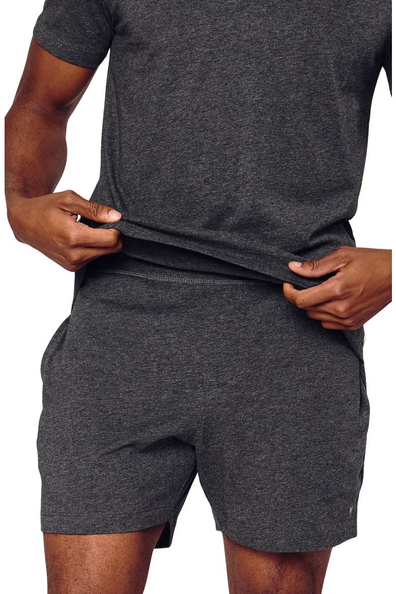 Pima Cotton Pajama Shorts, Main, color, GREY
