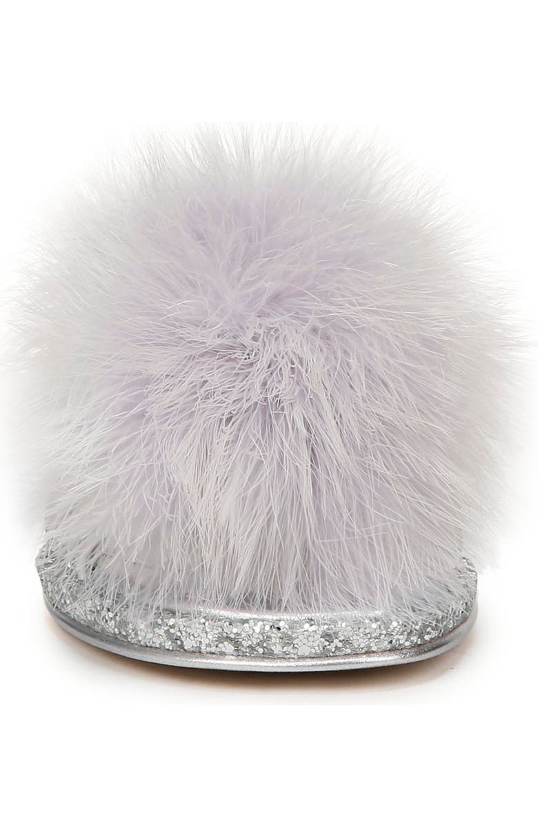 Circus NY by Sam Edelman Hadie Feather Fluff Glitter Mule, Alternate, color,