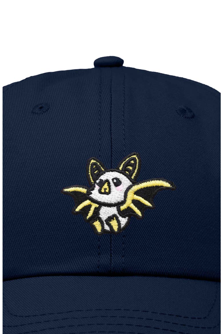 Honduran Bat Embroidered Dad Hat, Alternate, color, Navy Blue