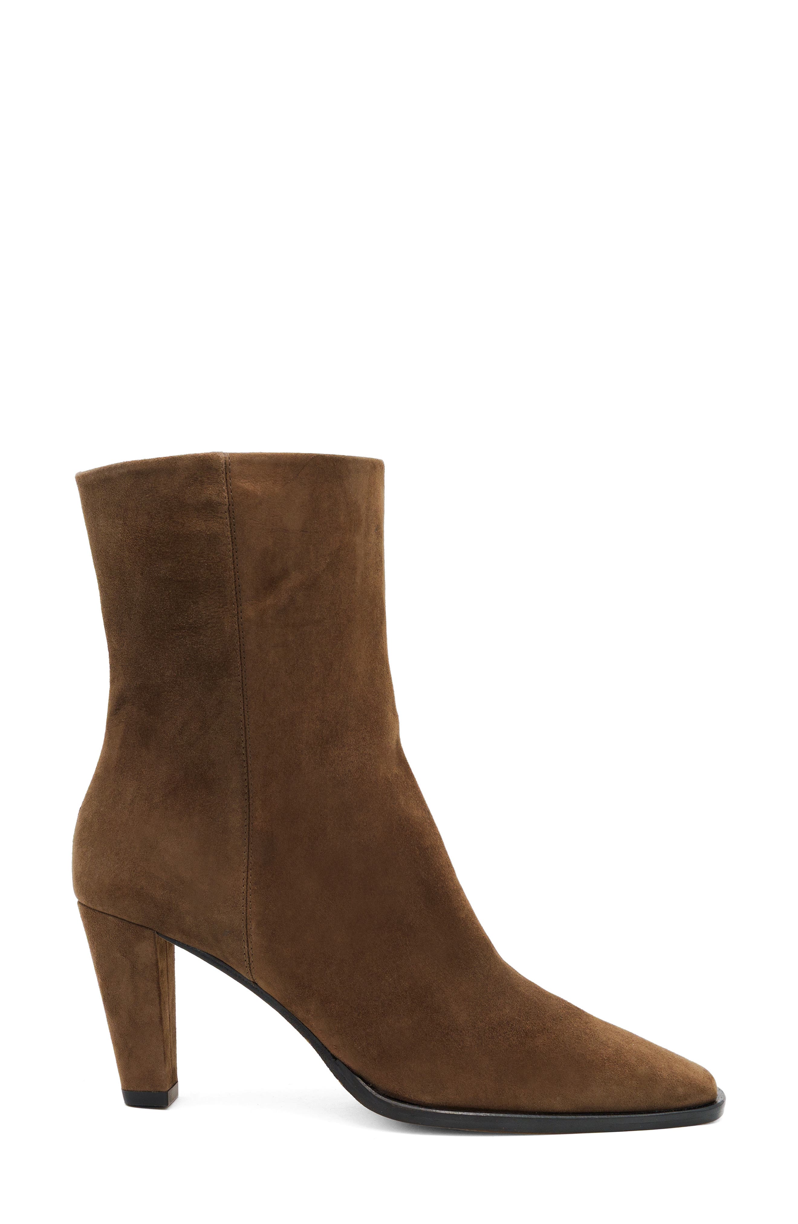 Femmina Leather Bootie, Alternate, color, DARK BROWN