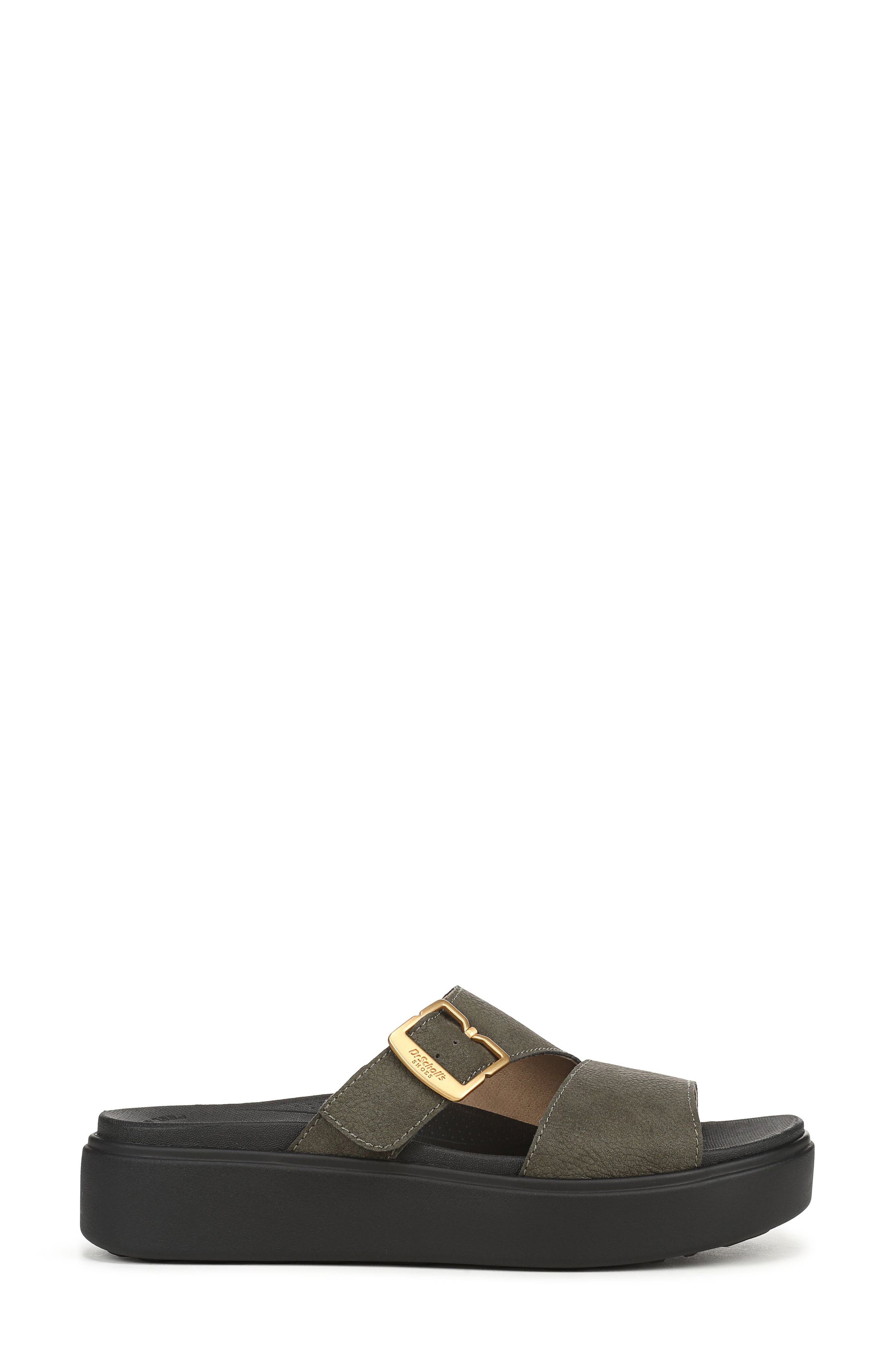 Madison Cloud Slide Sandal, Alternate, color, OLIVE
