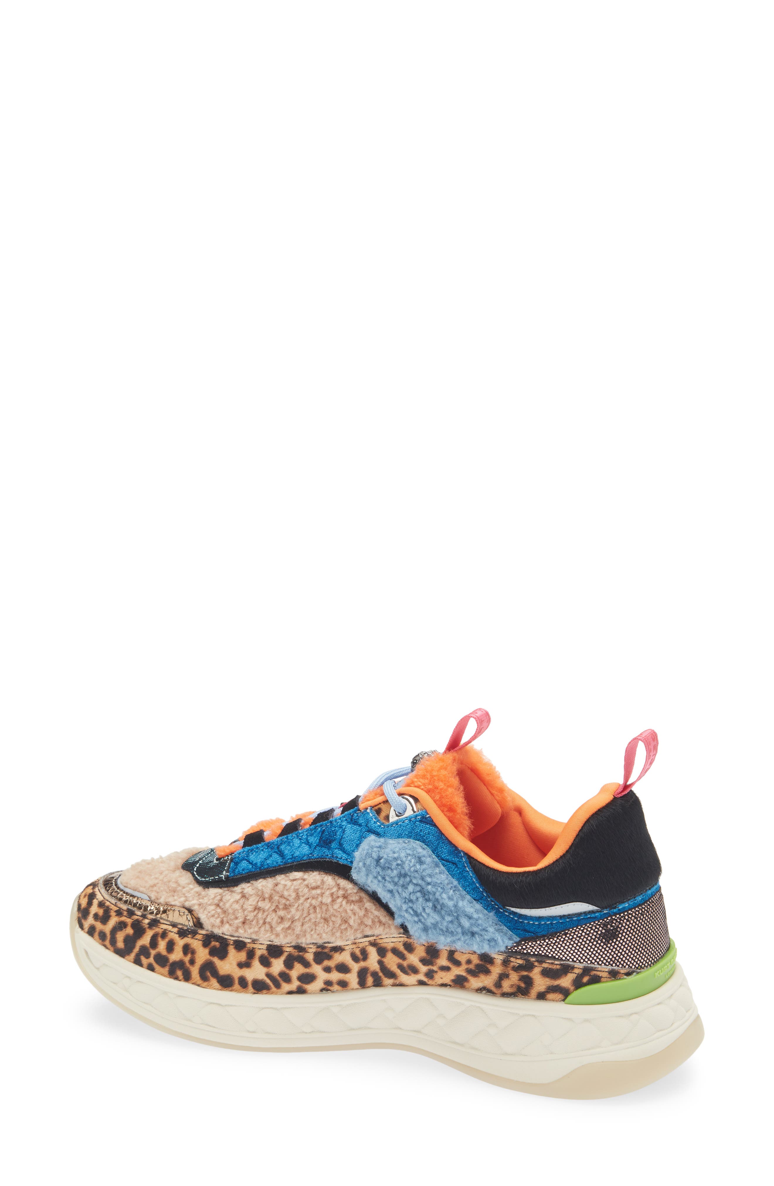 Kurt Geiger London Kensington Faux Shearling Panel Sneaker, Alternate, color, Brown/ Oth