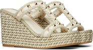 Valentino Garavani Rockstud Torchon Wedge Sandal