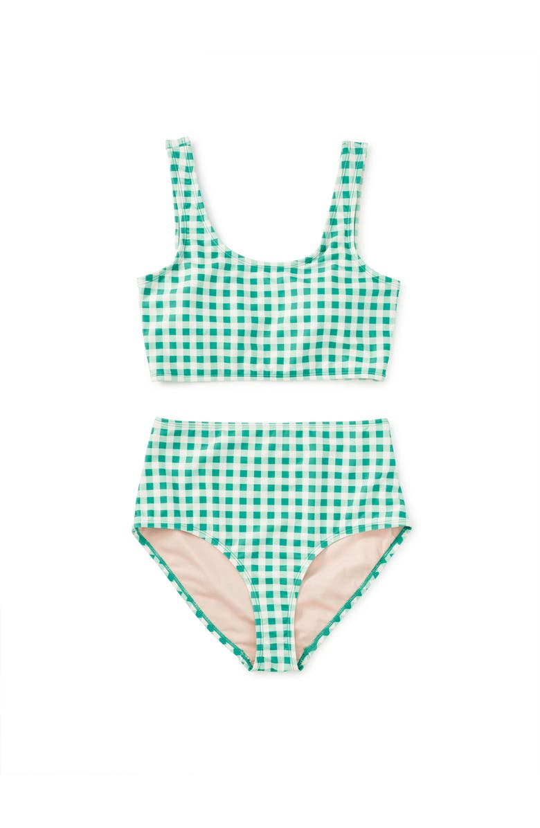 Tea Collection Adult Two-Piece Swimsuit, Main, color, Garden Party Check