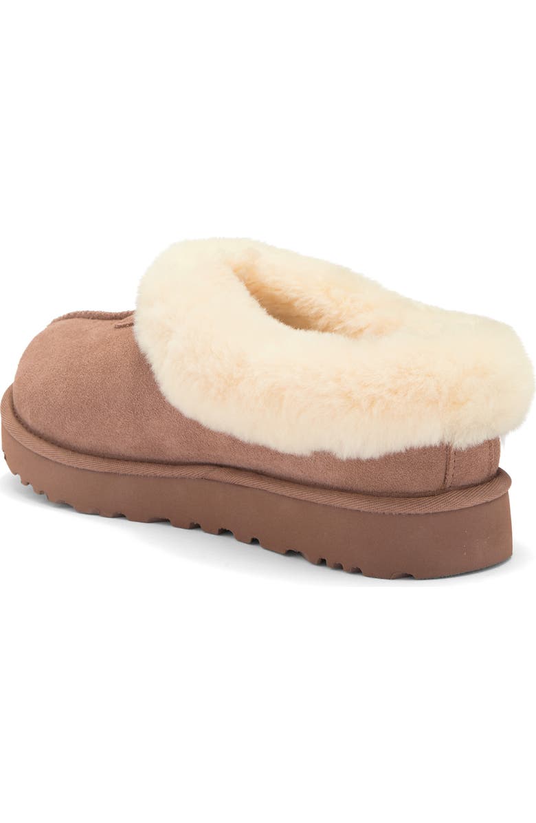 UGG<sup>®</sup> Tazzette Genuine Shearling Collar Slipper, Alternate, color, Rocky Oak