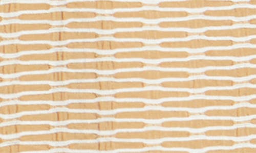 Rizort Elijah Geo Pattern Stretch Nylon Button-up Shirt In Beige