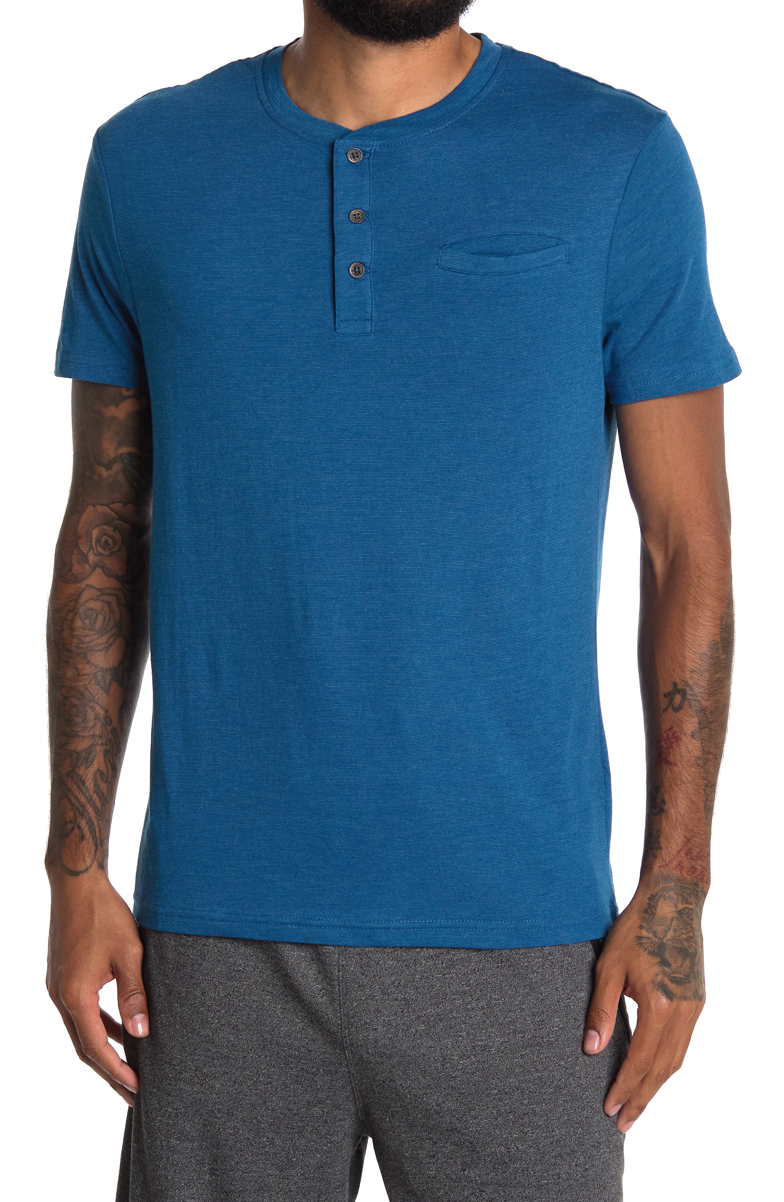 XRAY Pocket Henley Shirt