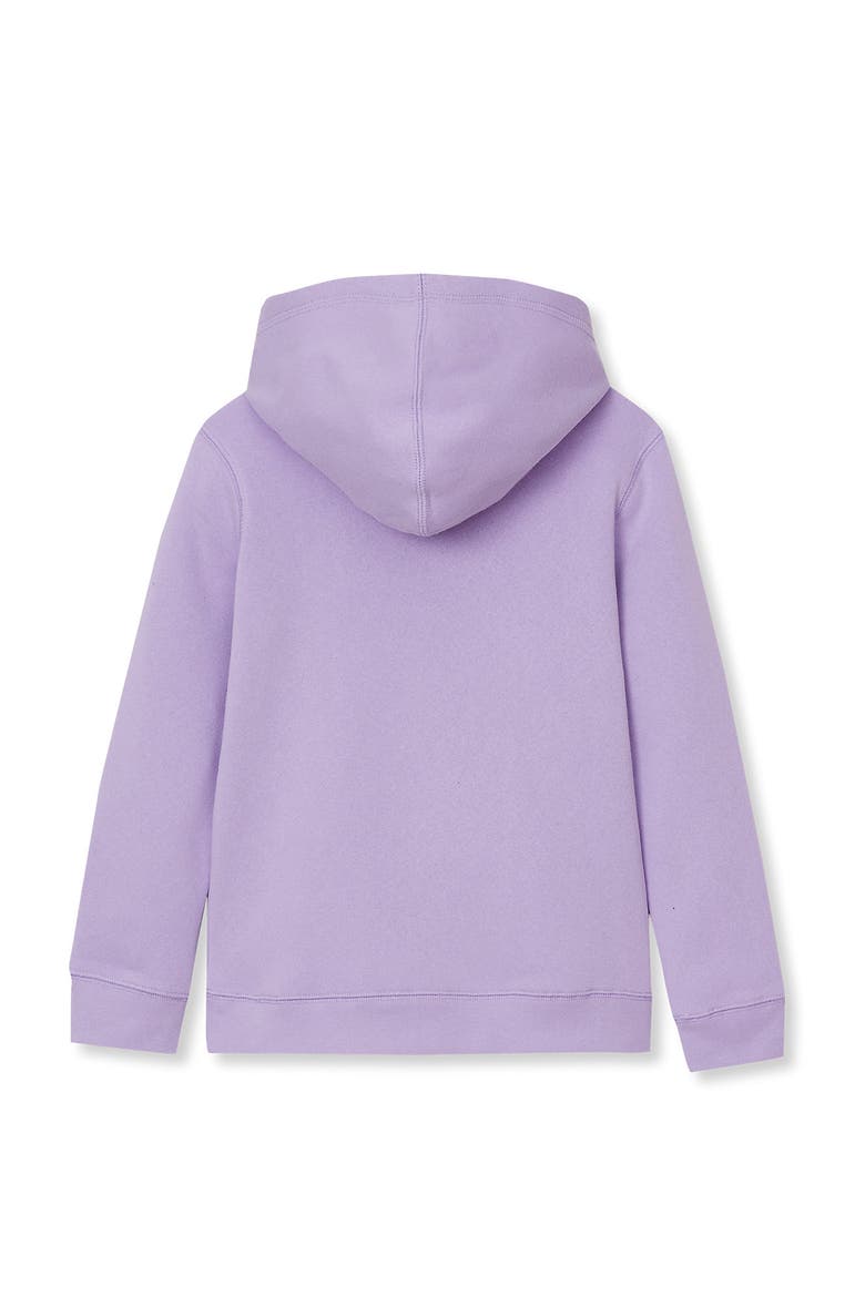 Kids Fleece Pullover Hoodie, Alternate, color, Lilac Breeze