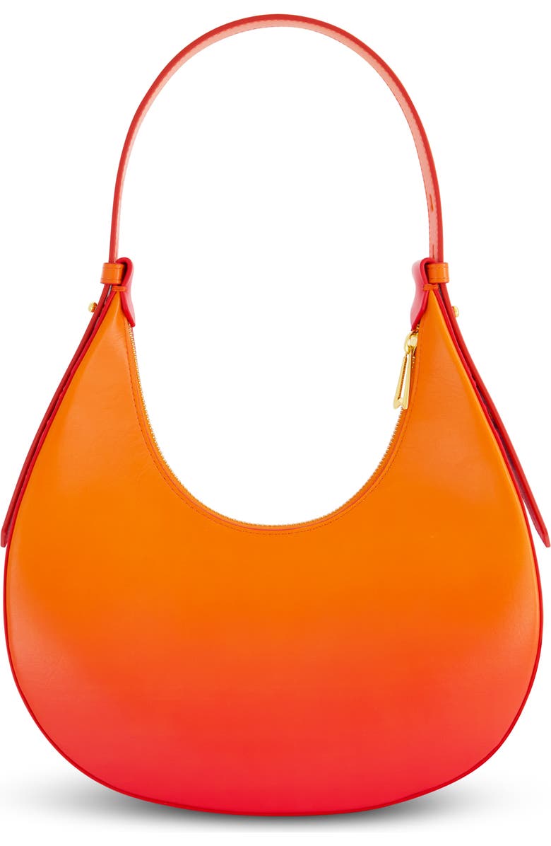 Mac Duggal Ombre Leather Hobo Shoulder Bag, Alternate, color,