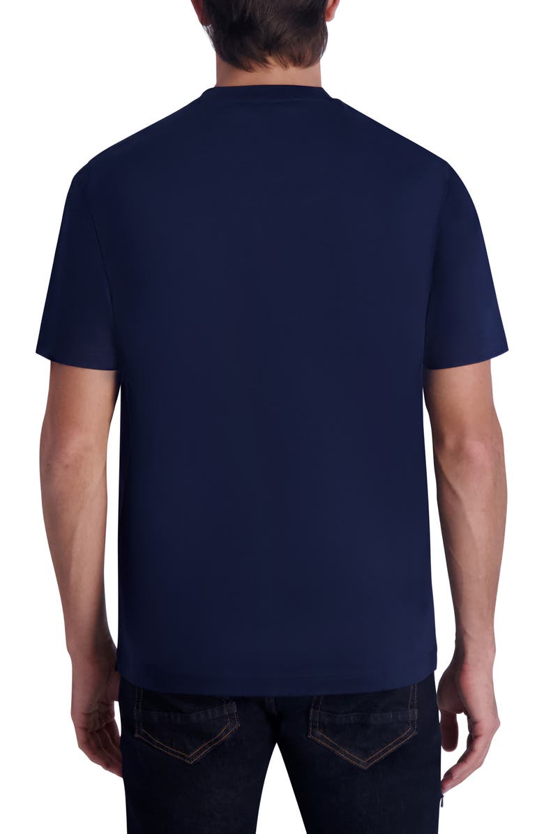 KARL LAGERFELD PARIS Logo Patch T-Shirt, Alternate, color, 