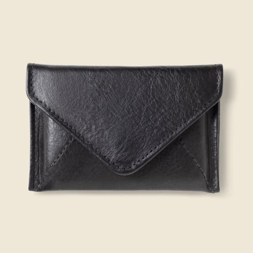 Casupo Mini Envelope Wallet With Rfid Protection In Black